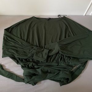 Beautiful Green Forever 21 Blouse